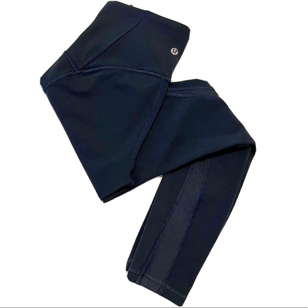 Lululemon Athletica high rise leggings with mesh